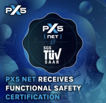 La pile TCP/IP d' l'OS temps réel X5 obtient la certification de sécurité fonctionnelle délivrée par le TÜV