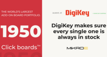 Les cartes Click de MikroE distribuées par DigiKey