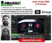 L'Embarqué webinaire Qt Group IHM sur micrcontrôleurs