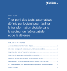 White paper NI Tests automatisés